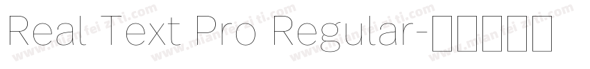 Real Text Pro Regular字体转换